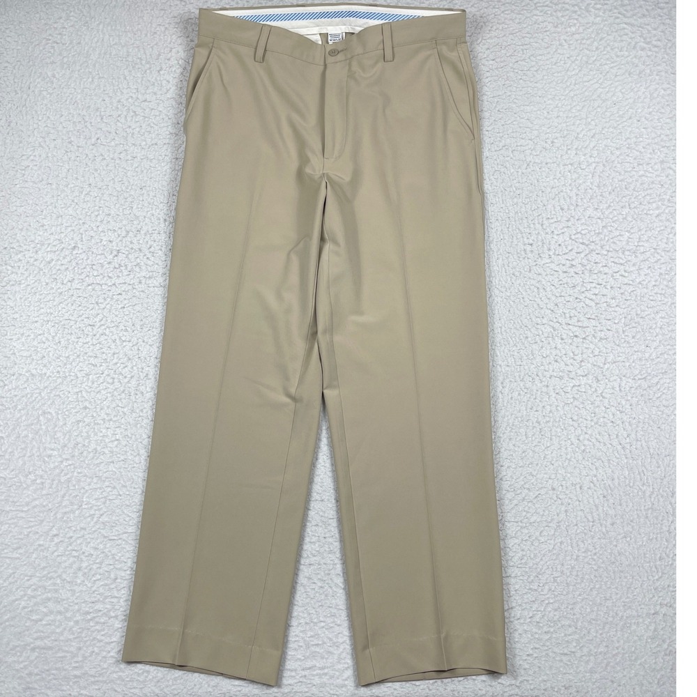 FootJoy Golf Pants Mens 36x32 (Fit 35x30) Tan Khaki Performance Stretch Trousers